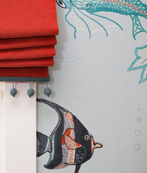 Nina Campbell Aquarium Wallpaper | House of Ruby Interior Design | houseofruby.com